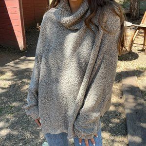Cosy Sweater XL beige/grey with black speckles